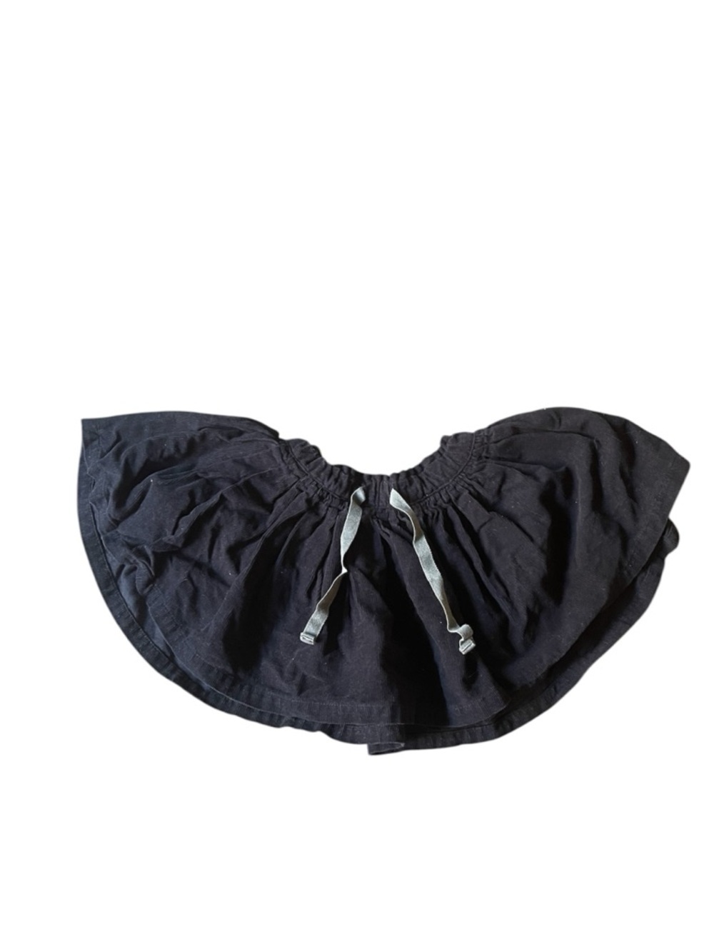Roberta Roller Rabbit Black Gathered Circle Skirt with Drawstring